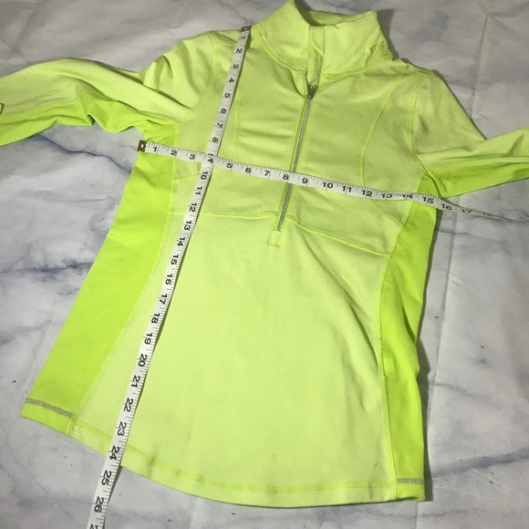 Title Nine Neon Green Switzer 1/4 Zip Up Top - Picture 6 of 8